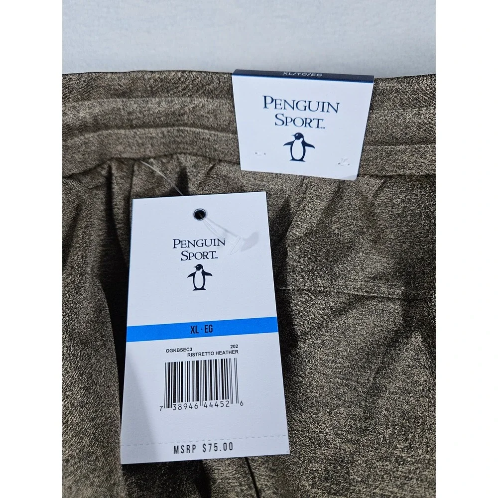 Penguin Sport Mens‎ Jogger Pants Ristretto Heather Brown XL OGKBSEC3 New